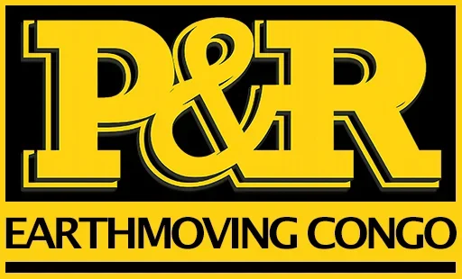 P&R Earthmoving Congo logo representing Pick & Rock Earthmoving, an earthmoving and mining services company operating in Lualaba and Haut-Katanga, Democratic Republic of Congo.